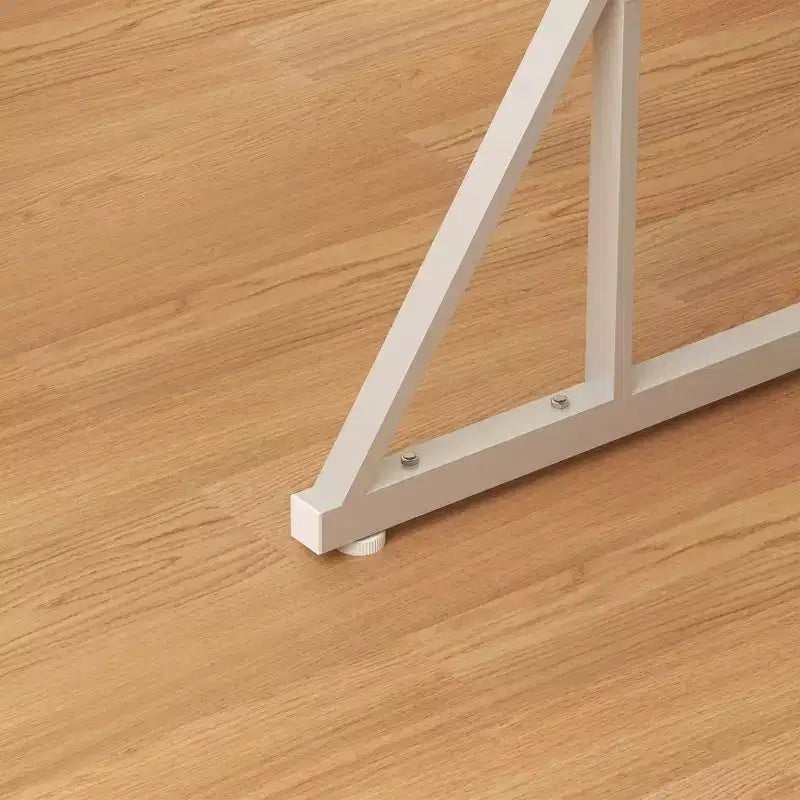 Table de salle à manger extensible de style champêtre avec piètement tréteau, table de cuisine