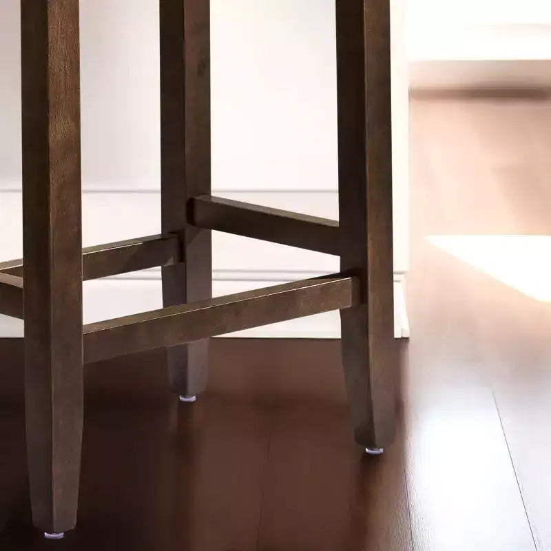 Tabourets de bar sans dossier Tabourets de comptoir modernes Chaises de cuisine en bois pour îlot de cuisine