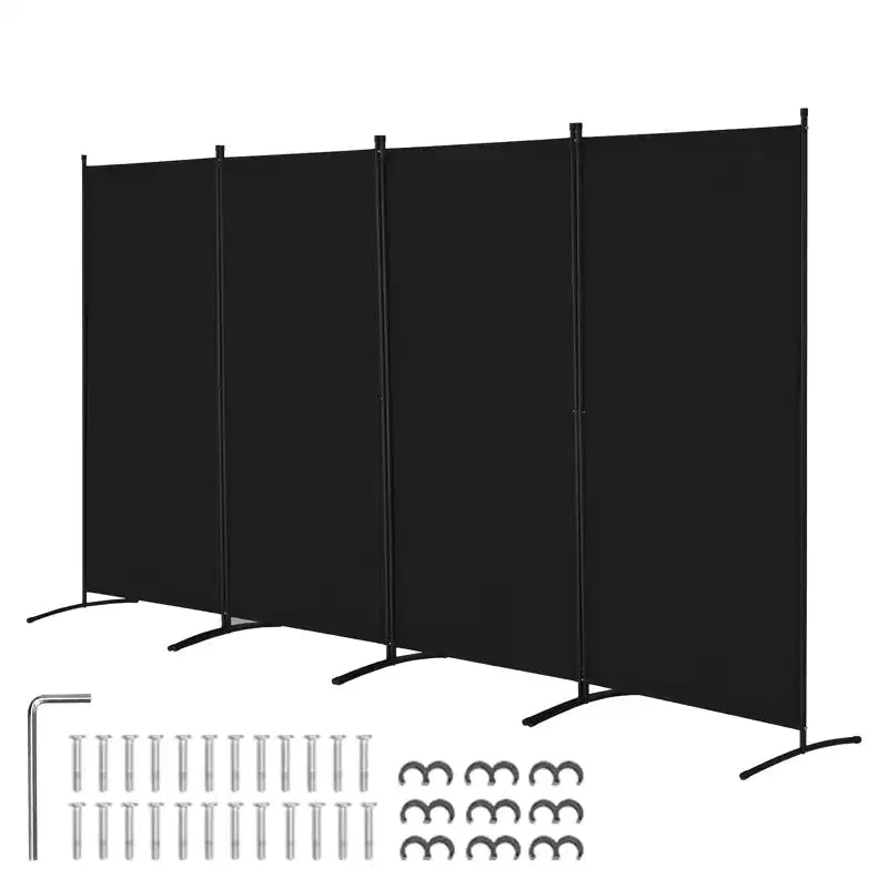 VEVOR Room Divider, 4 Panel Room Divider, Folding Privacy Screen and Portable Partition Divider for Room Separation, Freestanding Room Partitions