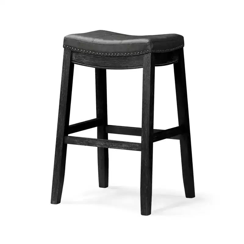 Maven Lane Sophia Backless Bar Stool With Faux Leather 31