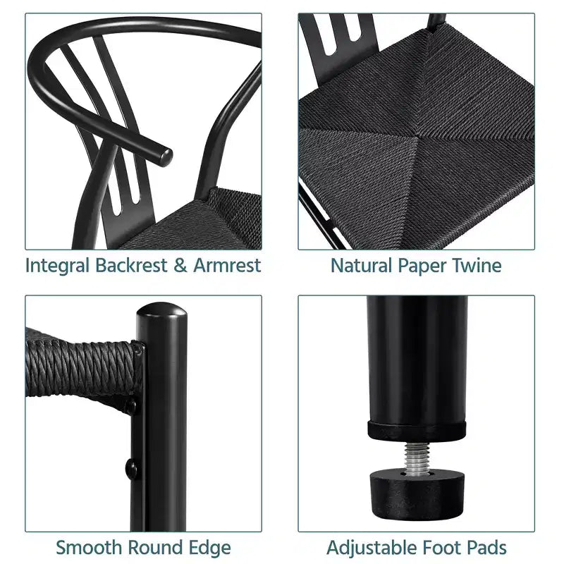 Fauteuils modernes à dossier ouvert