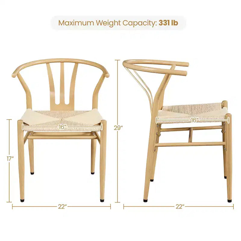Fauteuils modernes à dossier ouvert