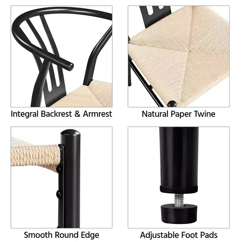 Fauteuils modernes à dossier ouvert