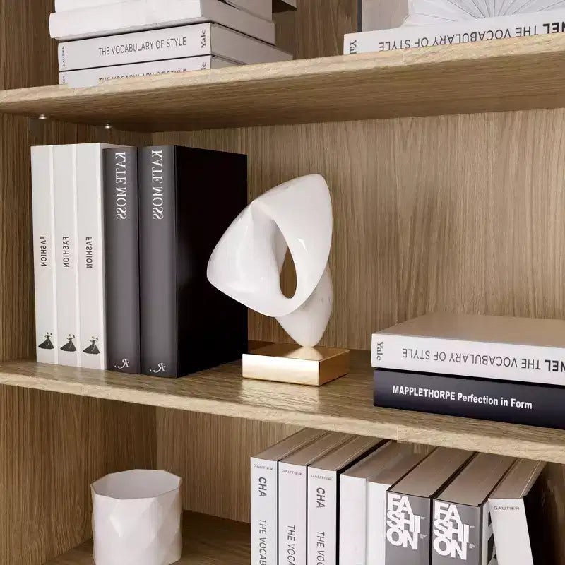 Meuble d'appoint en bois avec étagères réglables