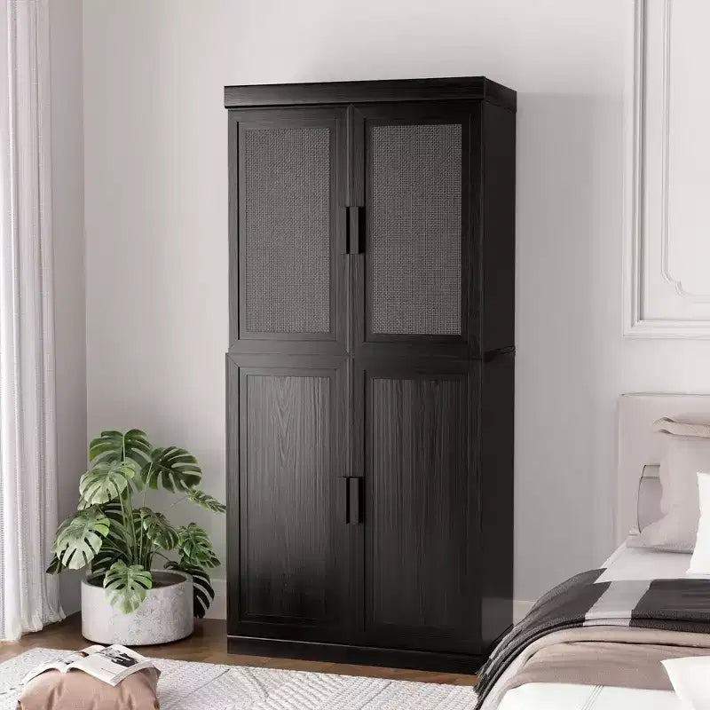 PexFix Wood Accent Cabinet with Adjustable Shelves