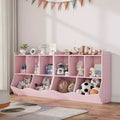 Étagère à Livres et Organisateur de Jouets pour Enfants à 2 Niveaux - Meuble de Rangement en Bois pour Salle de Jeux, Chambre d'Enfant, Chambre à Coucher (Étagère à Livres et Jouets pour Tout-Petits)
