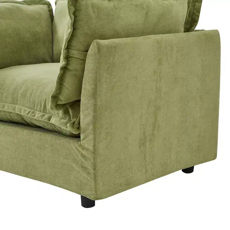 Canapé Fauteuil Moderne avec Ottomane Mobile