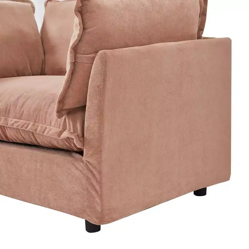 Canapé Fauteuil Moderne avec Ottomane Mobile