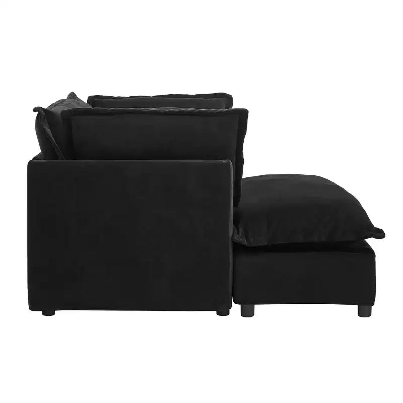 Canapé Fauteuil Moderne avec Ottomane Mobile