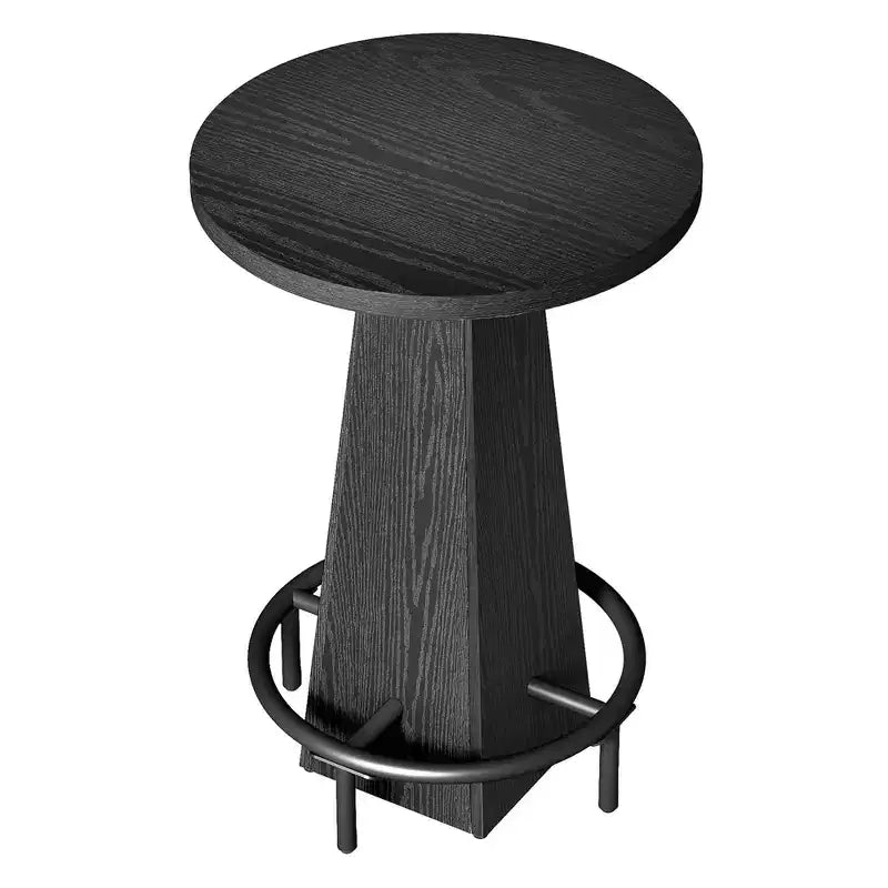 Table de cocktail ronde de 23,7 pouces, table de bar pour la maison et le bureau