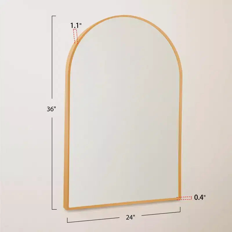 Miroir mural en métal au design moderne, miroir de salle de bain