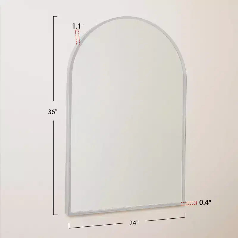 Miroir mural en métal au design moderne, miroir de salle de bain