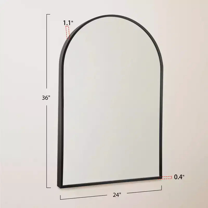 Miroir mural en métal au design moderne, miroir de salle de bain